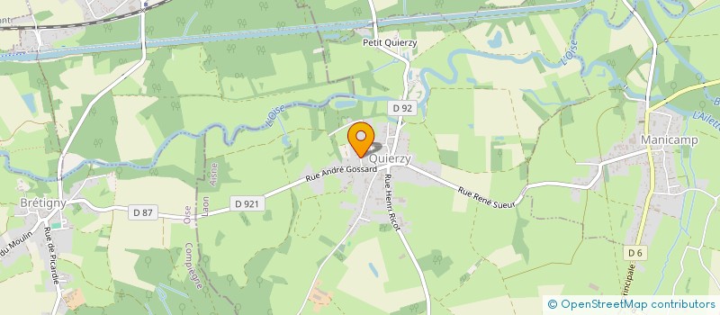 localisation de l'entreprise DES CANARIS  QUIERZY