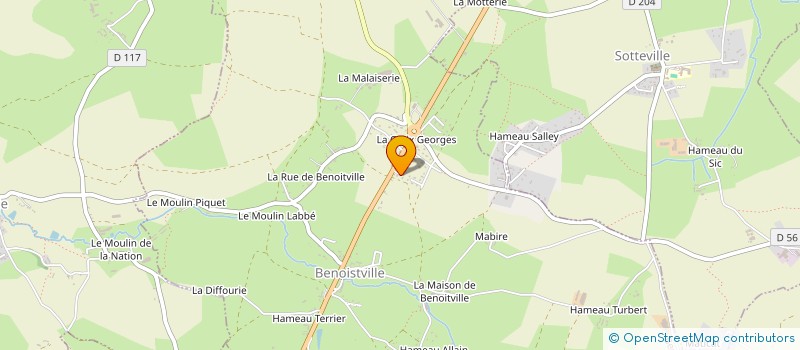 localisation de l'entreprise DES CANDROLLES  BENOITVILLE