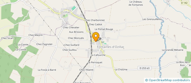 localisation de l'entreprise DES CAPRINES  FONTAINES-D'OZILLAC