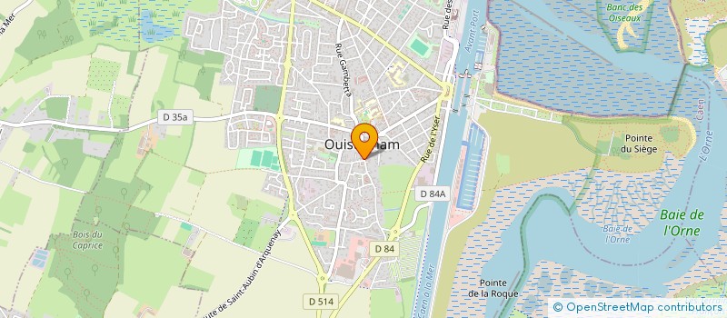 localisation de l'entreprise DES CAPS  OUISTREHAM