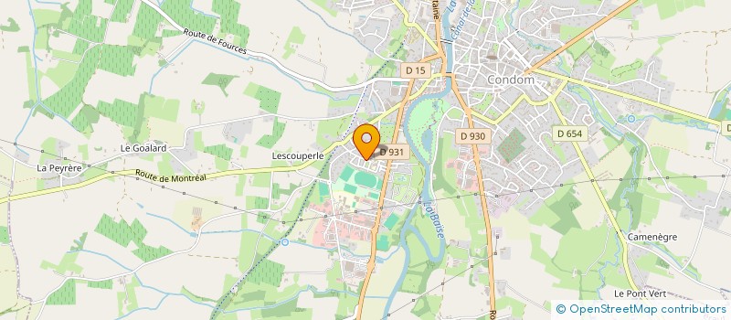 localisation de l'entreprise DES CAPUCINES  CONDOM