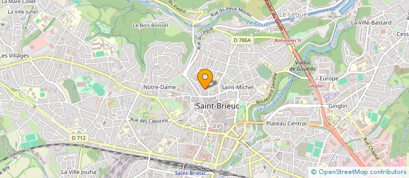 localisation de l'entreprise DES CAPUCINES  SAINT-BRIEUC