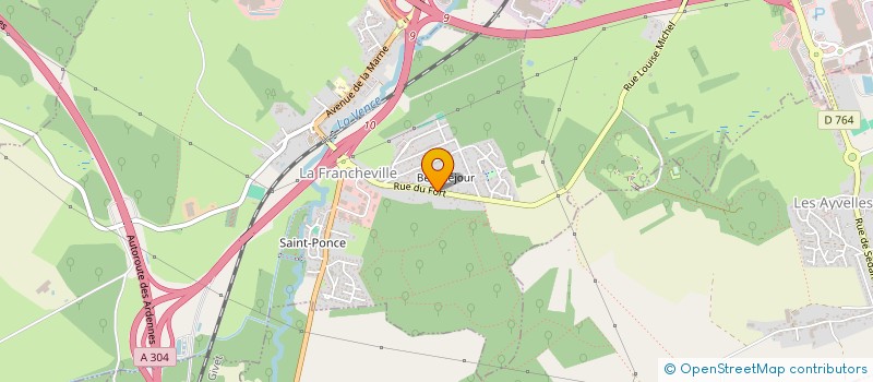 localisation de l'entreprise DES CAPUCINS  LA FRANCHEVILLE