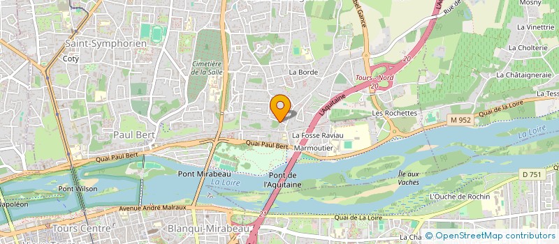 localisation de l'entreprise DES CAPUCINS  TOURS