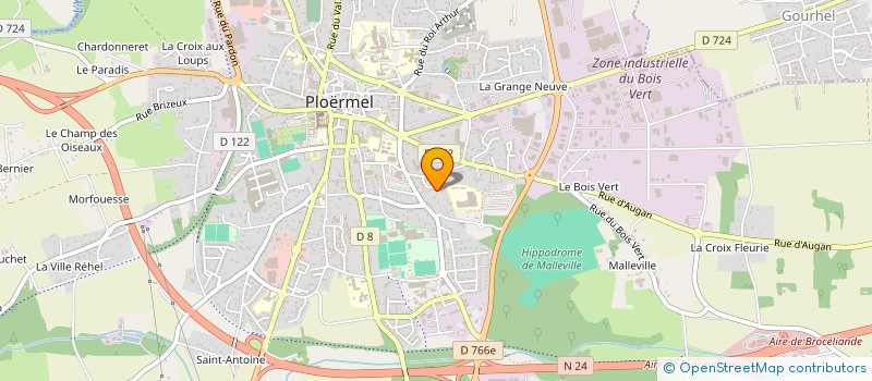 localisation de l'entreprise DES CARDINAUX  PLOERMEL