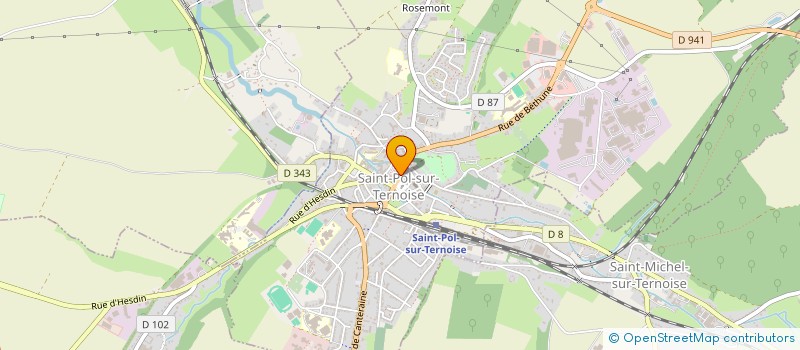 localisation de l'entreprise DES CARMES  SAINT-POL-SUR-TERNOISE