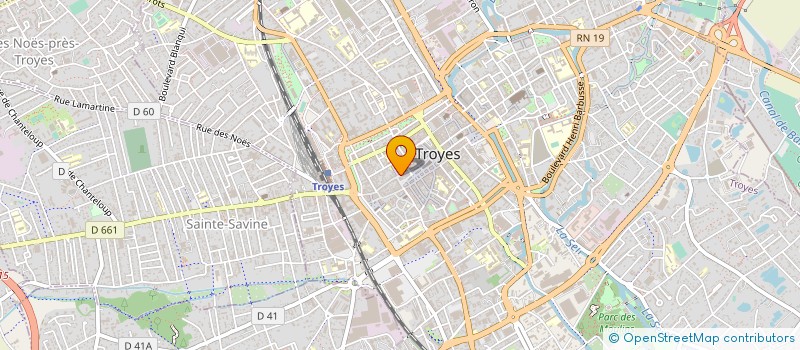 localisation de l'entreprise DES CARREY à TROYES