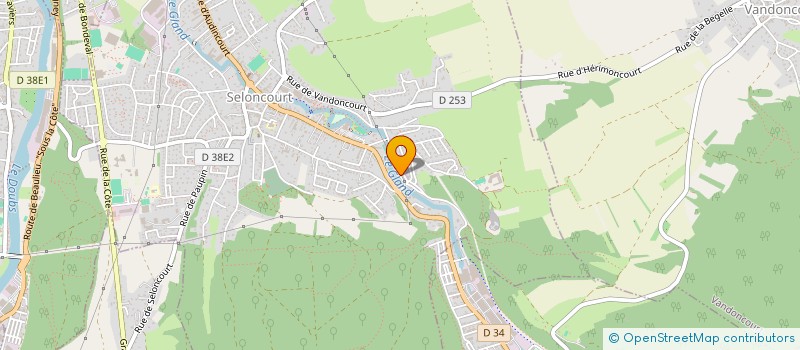 localisation de l'entreprise DES CARRIERES  SELONCOURT