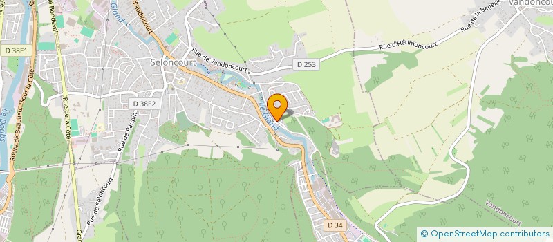 localisation de l'entreprise DES CARRIERES DE LA MELENNE  SELONCOURT