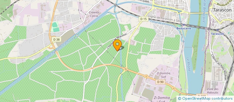 localisation de l'entreprise DES CAUDIERES  BEAUCAIRE