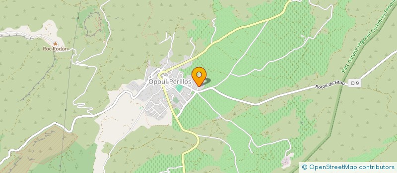 localisation de l'entreprise DES CAVALIERS DES ESCOUMETTES  OPOUL-PERILLOS