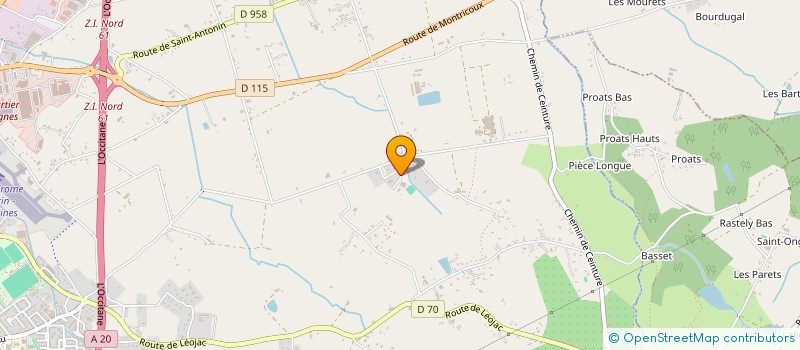 localisation de l'entreprise DES CAVALIERS DU CLUB HIPPIQUE DU RAMIEROU  MONTAUBAN