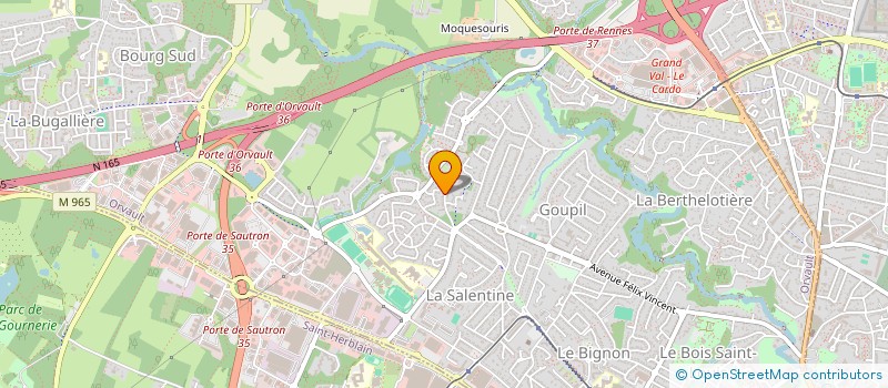 localisation de l'entreprise DES CEDRES à ORVAULT