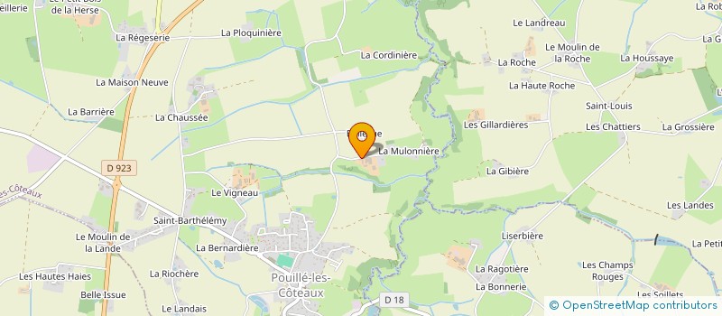 localisation de l'entreprise DES CERISIERS  POUILLE-LES-COTEAUX