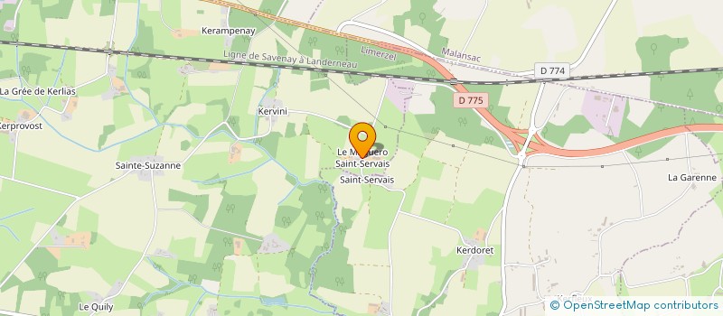 localisation de l'entreprise DES CERISIERS à QUESTEMBERT