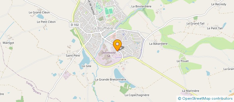 localisation de l'entreprise DES CHAGNES  LA BRUFFIERE