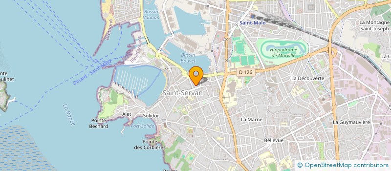 localisation de l'entreprise DES CHAINES TON BICLOU à SAINT-MALO