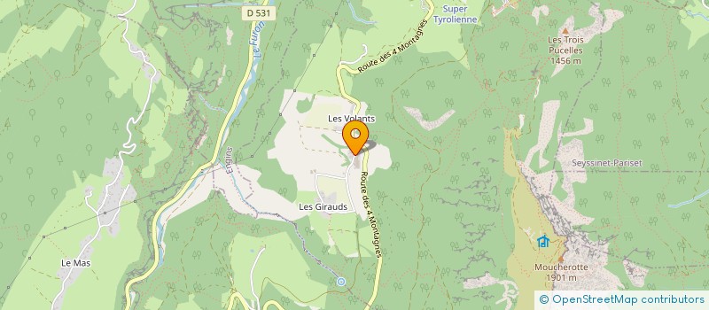 localisation de l'entreprise DES CHAMOIS à SAINT-NIZIER-DU-MOUCHEROTTE