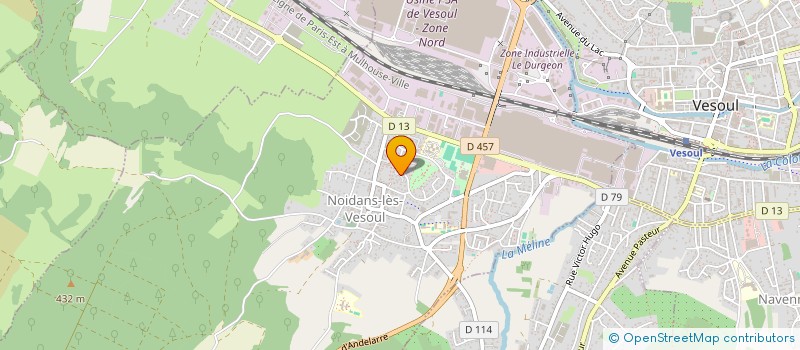 localisation de l'entreprise DES CHAMPOYEUX  NOIDANS-LES-VESOUL