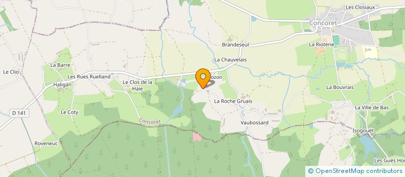 localisation de l'entreprise DES CHAMPS BLANCS à MAURON