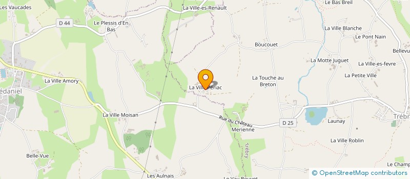 localisation de l'entreprise DES CHAMPS CADEUX à TREBRY