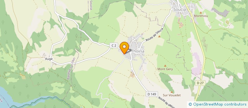 localisation de l'entreprise DES CHAMPS ROMAND  THOIRIA