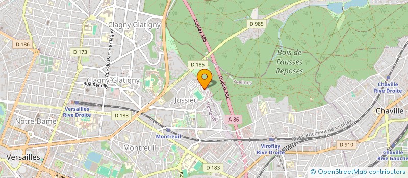 localisation de l'entreprise DES CHANTIERS à VERSAILLES