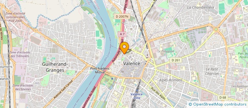 localisation de l'entreprise DES CHAPELIERS à VALENCE