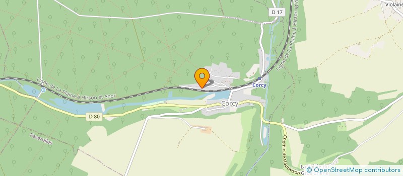 localisation de l'entreprise DES CHARMES  CORCY