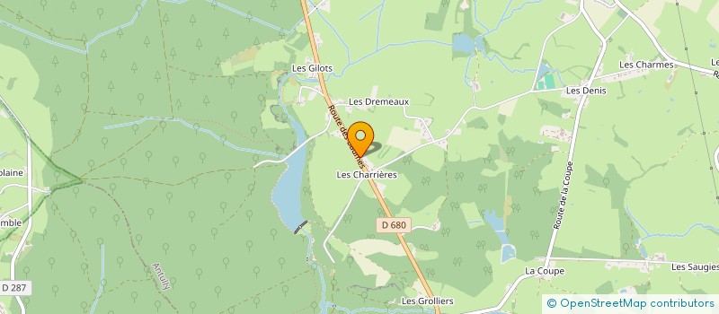 localisation de l'entreprise DES CHARRIERES  ANTULLY