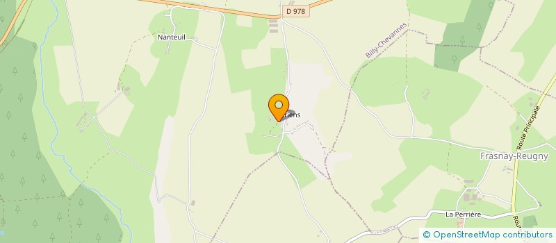 localisation de l'entreprise DES CHAUMES  BILLY-CHEVANNES