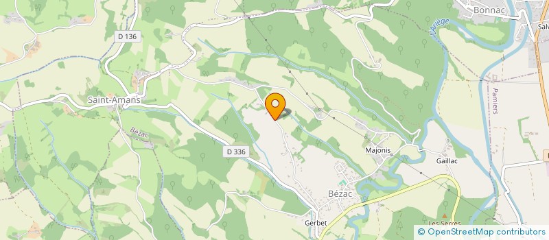 localisation de l'entreprise DES CHEMINOTS à BEZAC