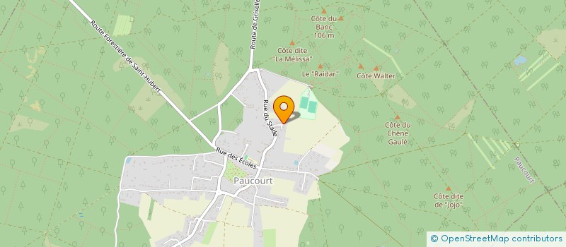 localisation de l'entreprise DES CHENES à PAUCOURT