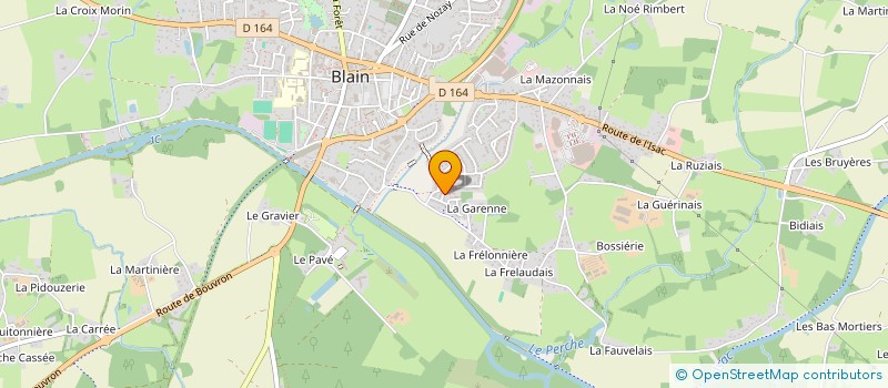 localisation de l'entreprise DES CHENES  BLAIN