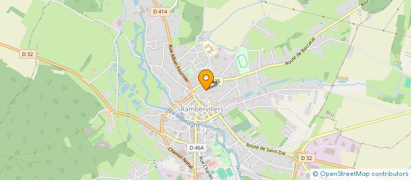 localisation de l'entreprise DES CHENES  RAMBERVILLERS