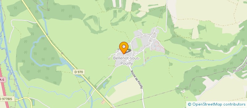 localisation de l'entreprise DES CHENES  BELLENOT-SOUS-POUILLY