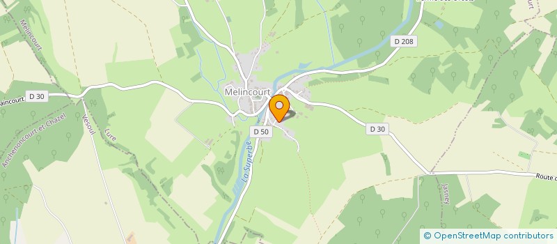 localisation de l'entreprise DES CHENEVIERES  MELINCOURT