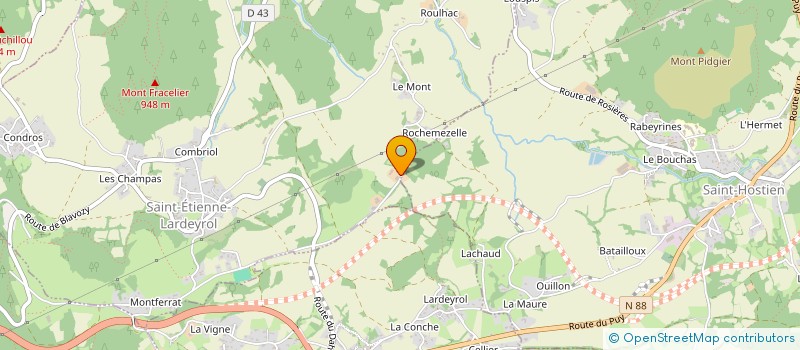 localisation de l'entreprise DES CHIBOTTES  SAINT-ETIENNE-LARDEYROL