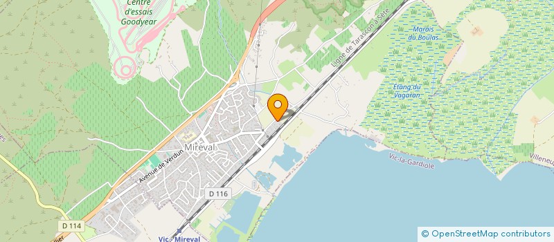 localisation de l'entreprise DES CHIENS AU POIL  MIREVAL