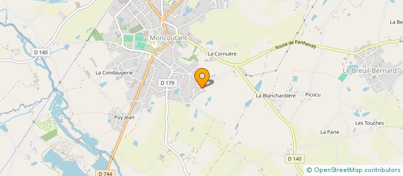 localisation de l'entreprise DES CHOEURS POUR GRANDIR (C.P.G.)  MONCOUTANT-SUR-SEVRE