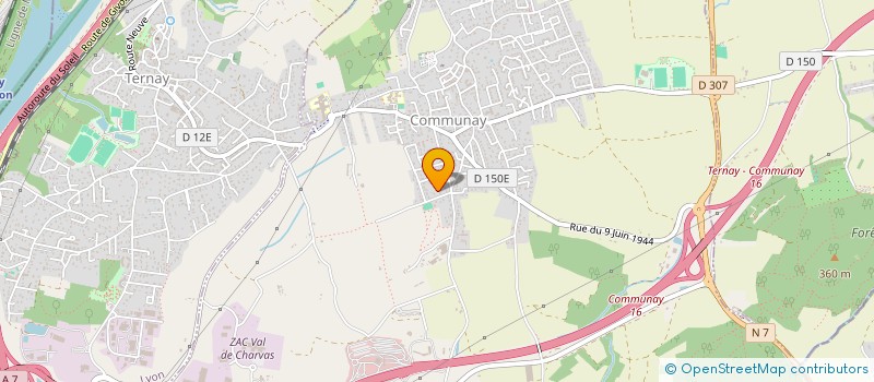 localisation de l'entreprise DES CHOSES A DIRE  COMMUNAY