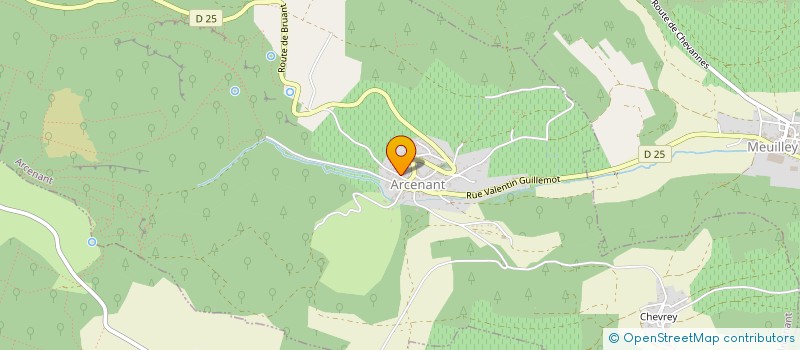 localisation de l'entreprise DES CHOUETTES OSTEO  ARCENANT