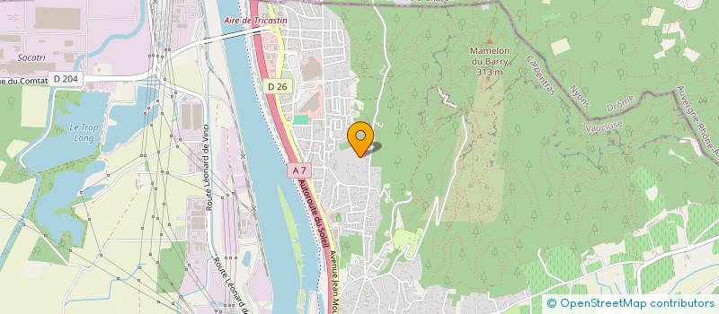 localisation de l'entreprise DES CIGALES  BOLLENE