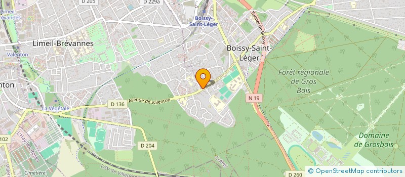 localisation de l'entreprise DES CINQ CHENES à BOISSY-SAINT-LEGER