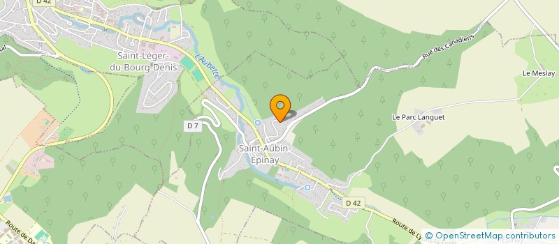 localisation de l'entreprise DES CINQ RACINES  SAINT-AUBIN-EPINAY