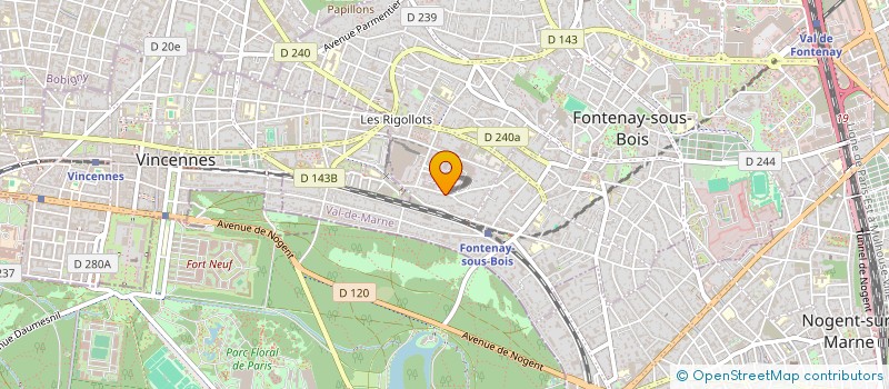 localisation de l'entreprise DES CISTES à FONTENAY-SOUS-BOIS