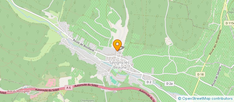 localisation de l'entreprise DES CITEAUX  SAVIGNY-LES-BEAUNE