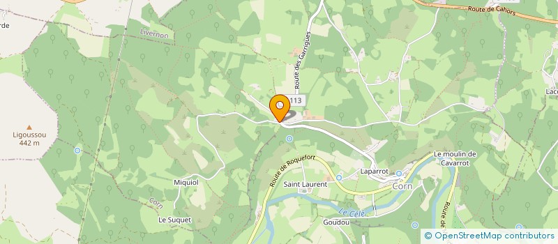 localisation de l'entreprise DES CLAPPES  CARDAILLAC