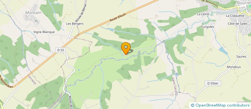 localisation de l'entreprise DES CLERGAUX  BOURRET