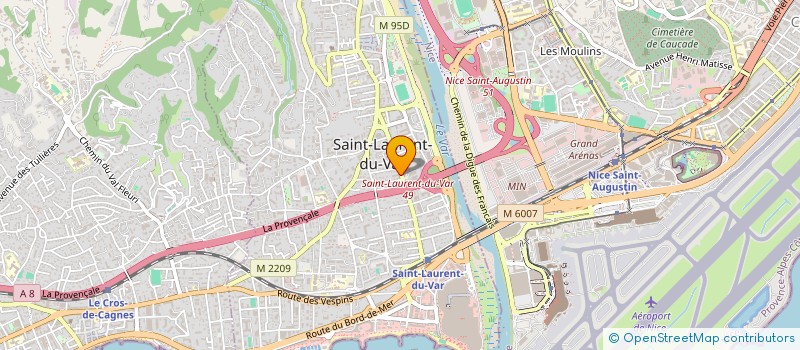 localisation de l'entreprise DES CLICKS ET DES PLUMES à SAINT-LAURENT-DU-VAR